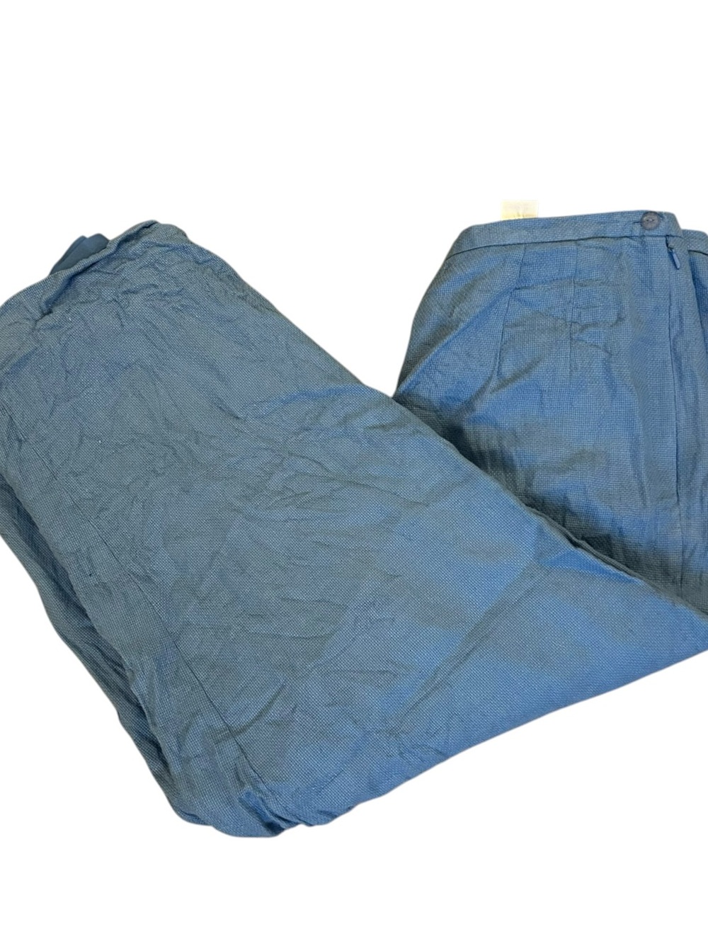 Baby Blue Irish Linen Talbots Vintage Capri Pants Women’s Size Large Fit!